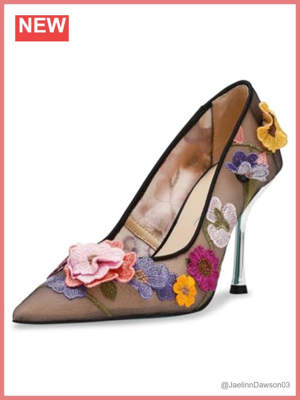 Blue by Betsey Johnson Pointed Toe Stiletto Heel Pump Embellished Party Shoe